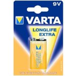 Varta LongLife Extra 9V 1ks 4122 101 411 – Zboží Mobilmania