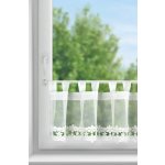 VITRÁŽKOVÁ ZÁCLONA KAJA NA POUTKÁCH 150X40CM BÍLÁ – Hledejceny.cz