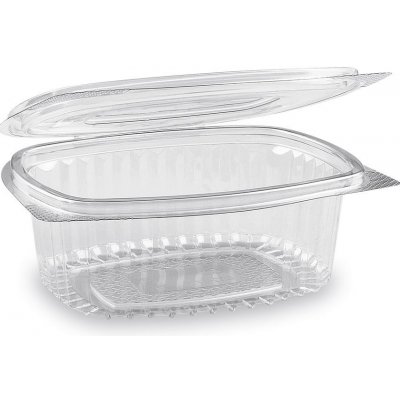 Miska oválná průhledná s víčkem 250 ml rPET 77802 – Zboží Mobilmania
