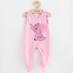 Kojenecké bavlněné dupačky New Baby Happy Elephant pink – Zboží Dáma