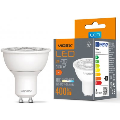 LED žárovka LED GU10 Reflektor 5W = 50W 400lm 4000K Neutrální bílá 36° Videx – Hledejceny.cz