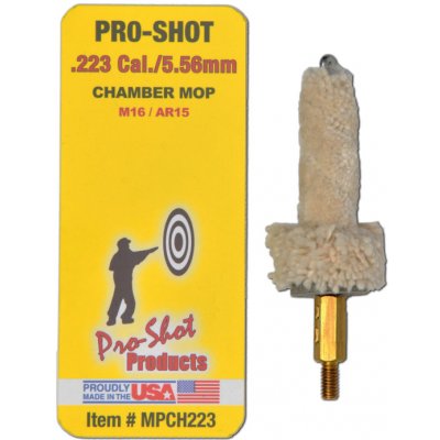 Pro-Shot Bavlněný kartáček Pro-Military Style Chamber Mop Ráže 7,62 mm / .308 – Zbozi.Blesk.cz