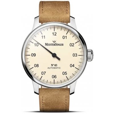 MeisterSinger AM903 Světle hnědý semišový řemínek