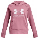 Under Armour mikina Ua Rival fleece Bl Hoodieâ 1379615 Růžová Loose Fit – Sleviste.cz