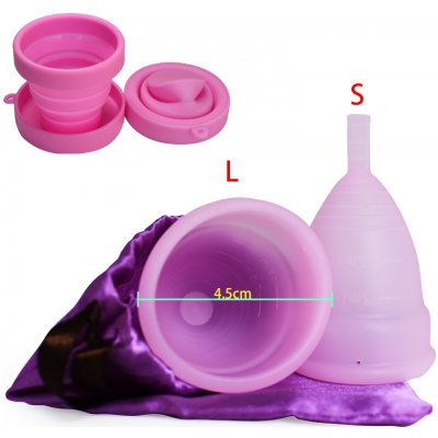 Stercup Menstruační kalíšky URUIZE vel.S + L + pohár – Zboží Dáma