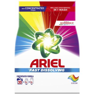 Ariel Fast Dissolving Color prací prášek na barevné prádlo 20 PD 1,1 kg – Zboží Mobilmania