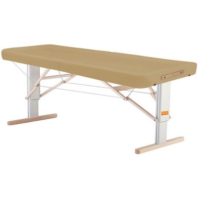 Clap Tzu Přenosné elektrické masážní lehátko Linea Ayurveda Barva: PU béžová (dune) Doplňky: síťové napájení 192 x 80 cm 30 kg 13 barev – Zboží Dáma