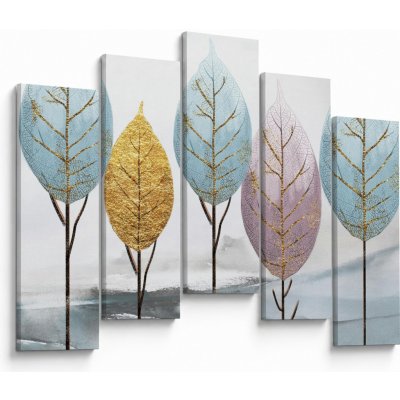 Obraz - Designové stromy, pětidílný 125x90 cm – Hledejceny.cz