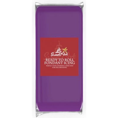 SweetArt potahovací a modelovací hmota vanilková Violet 1 kg – Sleviste.cz