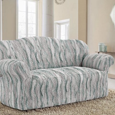 GA.I.CO bielastický potah na sedačku - trojkřeslo Oceano Nový šedo-modrý 170 - 220 cm – Zboží Dáma