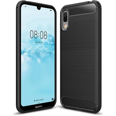 Pouzdro CARBON na Huawei Y6 2019 / Honor 8A Černé – Zboží Mobilmania