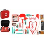 Teddies Doktorská sada s doplňky látka/plast v látkovém kufříku – Zboží Dáma