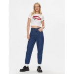 Tommy Jeans T-Shirt Lips DW0DW17373 Bílá – Zboží Mobilmania