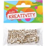 Zlaté korálky 5x7 mm - 50ks – Zboží Dáma