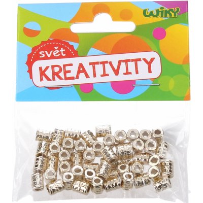 Zlaté korálky 5x7 mm - 50ks – Zboží Dáma