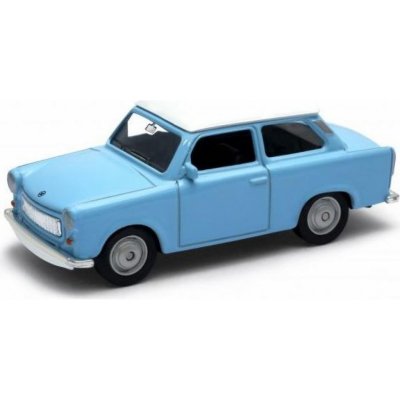 Welly Dromader Auto Trabant 601 Klasic 11cm modrý s bílou střechou 1:34