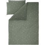 Livarno Mušelínové povlečení květiny/zelená 200x220 70x90 – Zboží Dáma