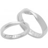 Prsteny Aumanti Snubní prsteny 205 Stříbro bílá