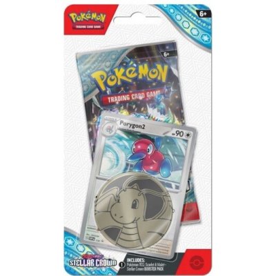 Pokémon TCG Stellar Crown Checklane Blister Porygon2 – Zboží Mobilmania