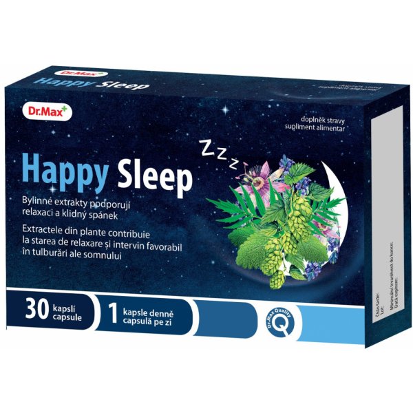 Doplněk stravy Dr.Max Happy Sleep 30 kapslí