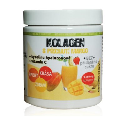 Kolagen s příchutí MANGO + Kyselina Hyaluronová + vitamín C 140 g – Hledejceny.cz