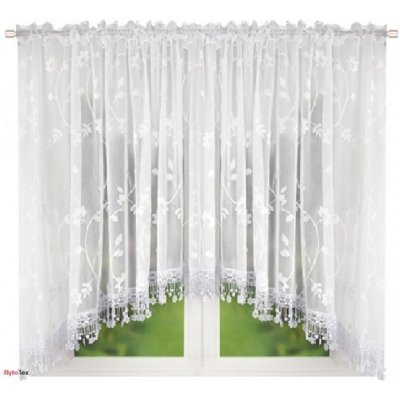 Fliying Hotová záclona Rozálie s květinami 400x160 cm – Hledejceny.cz