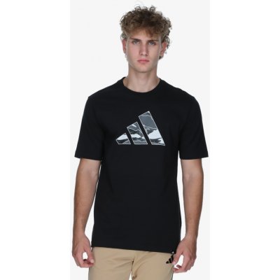adidas M Camo Logo Tee pánské triko černá – Zboží Dáma