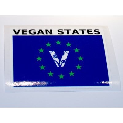 VEGAN STATES samolepka – Zboží Živě