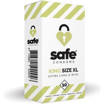 Safe XL Condoms Extra Long & Wide 10 ks