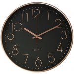 M.A.T. Group hodiny nástěnné pr.30cm,3D ciferník,PH,sklo,kov RŮŽ-ZLA/ČER – Zbozi.Blesk.cz