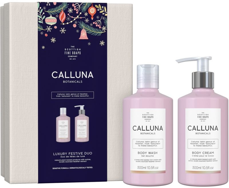 Scottish Fine Soaps Calluna Botanicals sprchový gel 300 ml + tělový krém 300 ml dárková sada