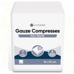 LIVSANE Nesterilní gázové kompresy 10 x 10 cm 100ks – Hledejceny.cz