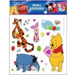 Anděl 21087 Samolepky na zeď Disney Medvídek Pú s pohlednicí 30x39cm – Zboží Dáma