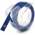 Alternativní páska pro Dymo Omega A0898140 9 mm x 3 m bílý tisk + modrý podklad