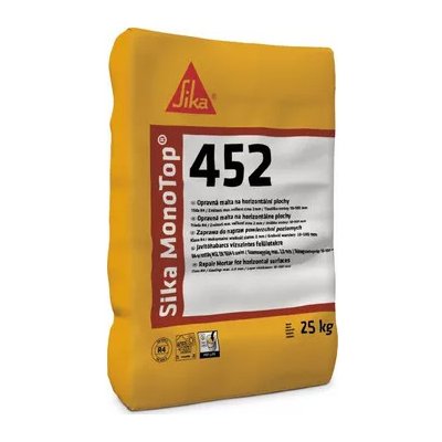 Opravná malta s vlákny na horizontální povrchy Sika MonoTop-452 25kg – Sleviste.cz