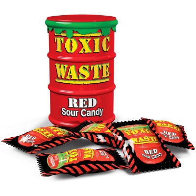 Toxic Waste Red Sour Candy 42 g