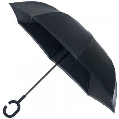 Blooming Brollies deštník Inside out Plain Black – Zboží Mobilmania