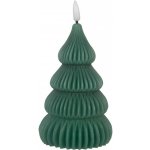 Clayre & Eef Zelená vánoční svíčka stromek Led Candle - Ø 8*17 cm / 2*AA – Hledejceny.cz