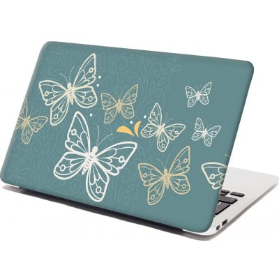 Sablio Samolepka na notebook Motýli - 38x26 cm – Zboží Živě