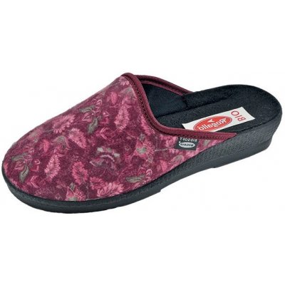 Rogallo 3360/077 dámská domácí obuv bordo květ bordo – Zboží Dáma