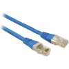 síťový kabel Solarix C5E-155BU-2MB Patch, CAT5E UTP PVC, 2m, modrý