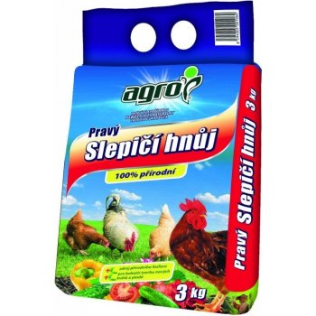 Agro pravý slepičí hnůj 3 kg