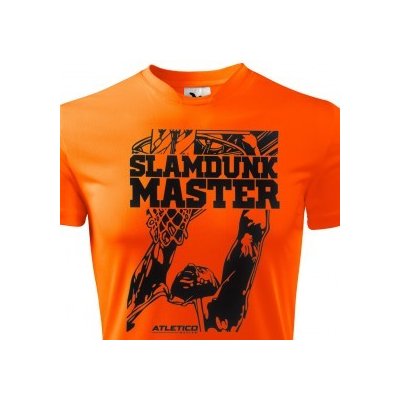 Funkční basketbalové tričko Slamdunk, Neonově oranžová