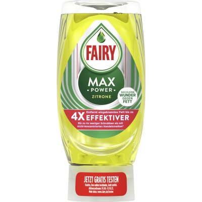 Fairy Max Power Prostředek na mytí nádobí Zitrone 545 ml – Zboží Mobilmania