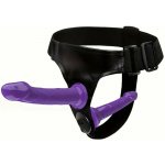 Sweet Smile Super Soft Double Strap On Purple – Zboží Dáma