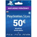 Herní kupony PlayStation dárková karta 50€