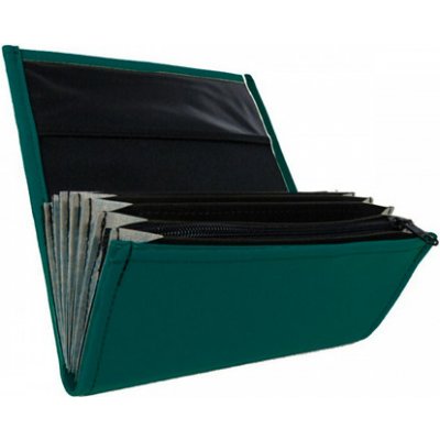 Číšnická kasírka 2 zipy koženka tmavě zelená F101K-082 – Zbozi.Blesk.cz