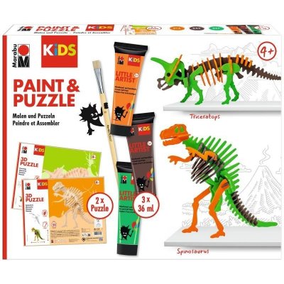 Marabu KiDS Little Artist Paint&Puzzle Dino – Hledejceny.cz