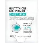APLB Glutathione Niacinamide Sheet Mask Rozjasňující pleťová maska 1 ks 25 ml – Hledejceny.cz