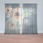 Sablio Záclony Květinová abstrakce: 2ks 150x250cm – Hledejceny.cz